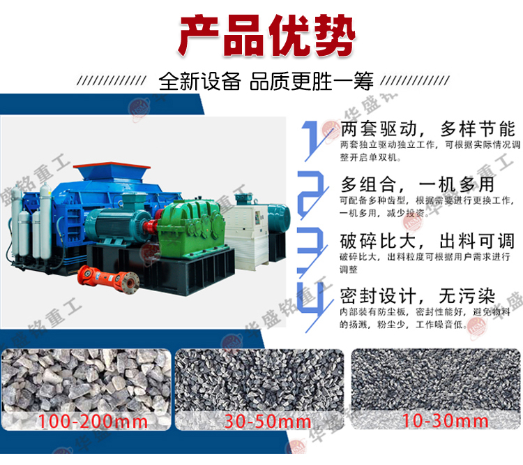 齒輥式破碎機性能